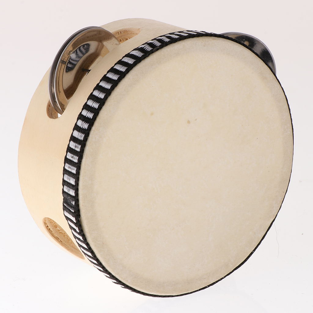 Musical Instrument Tambourine - Wooden Musical Tambourine Beat Instrument Hand