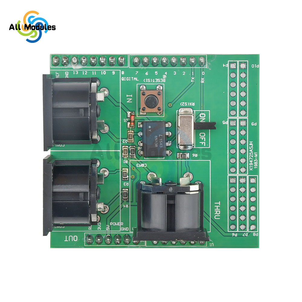 Musical Instrument Digital Interface (Midi) - SparkFun MIDI Shield Musical Breakout Board