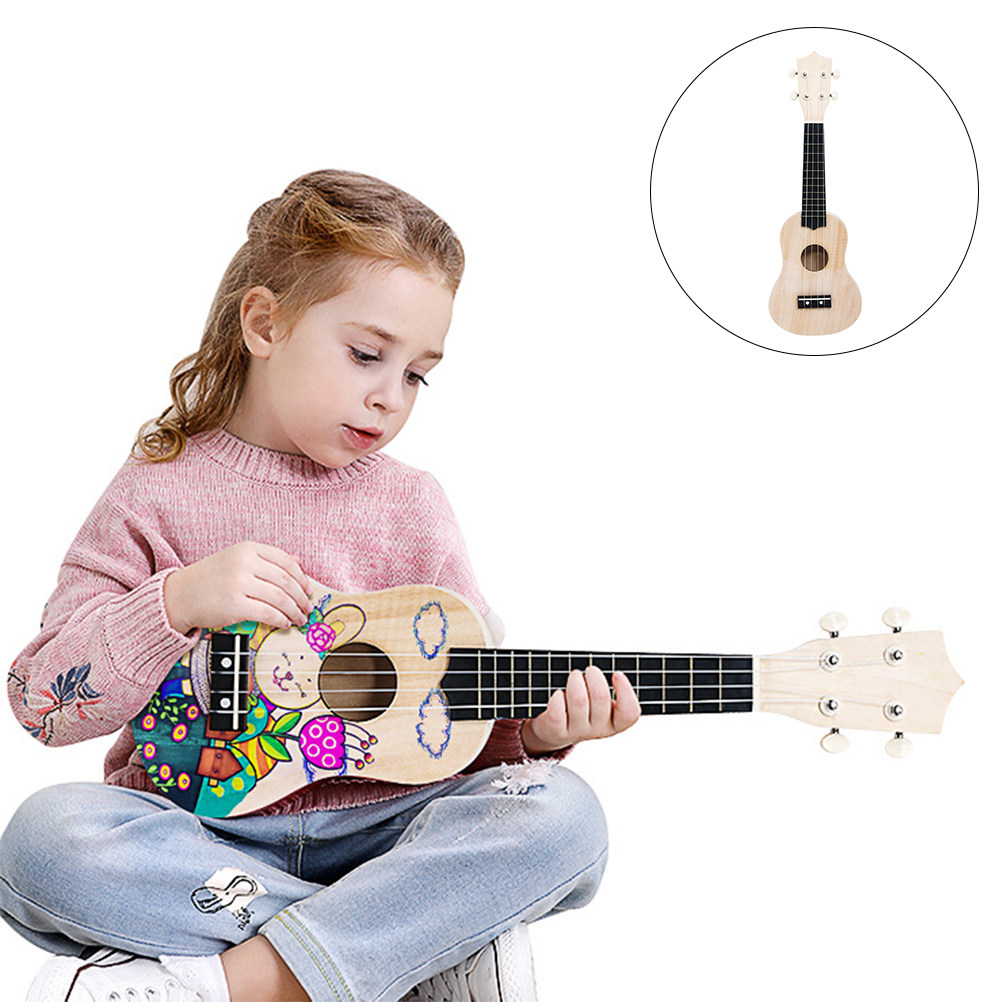Musical Instrument Diy - 1Set Ukulele DIY Kit Premium Wooden