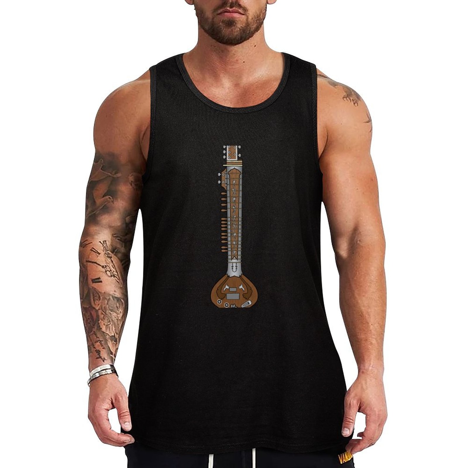 Musical Instrument Sitar - MUSICAL INSTRUMENTS - SITAR Tank Top