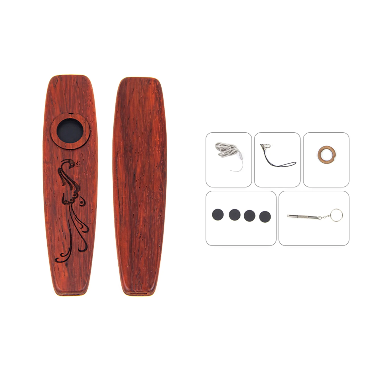 Musical Instrument All - Beginners All-in-One Wooden Kazoo Kit Flute