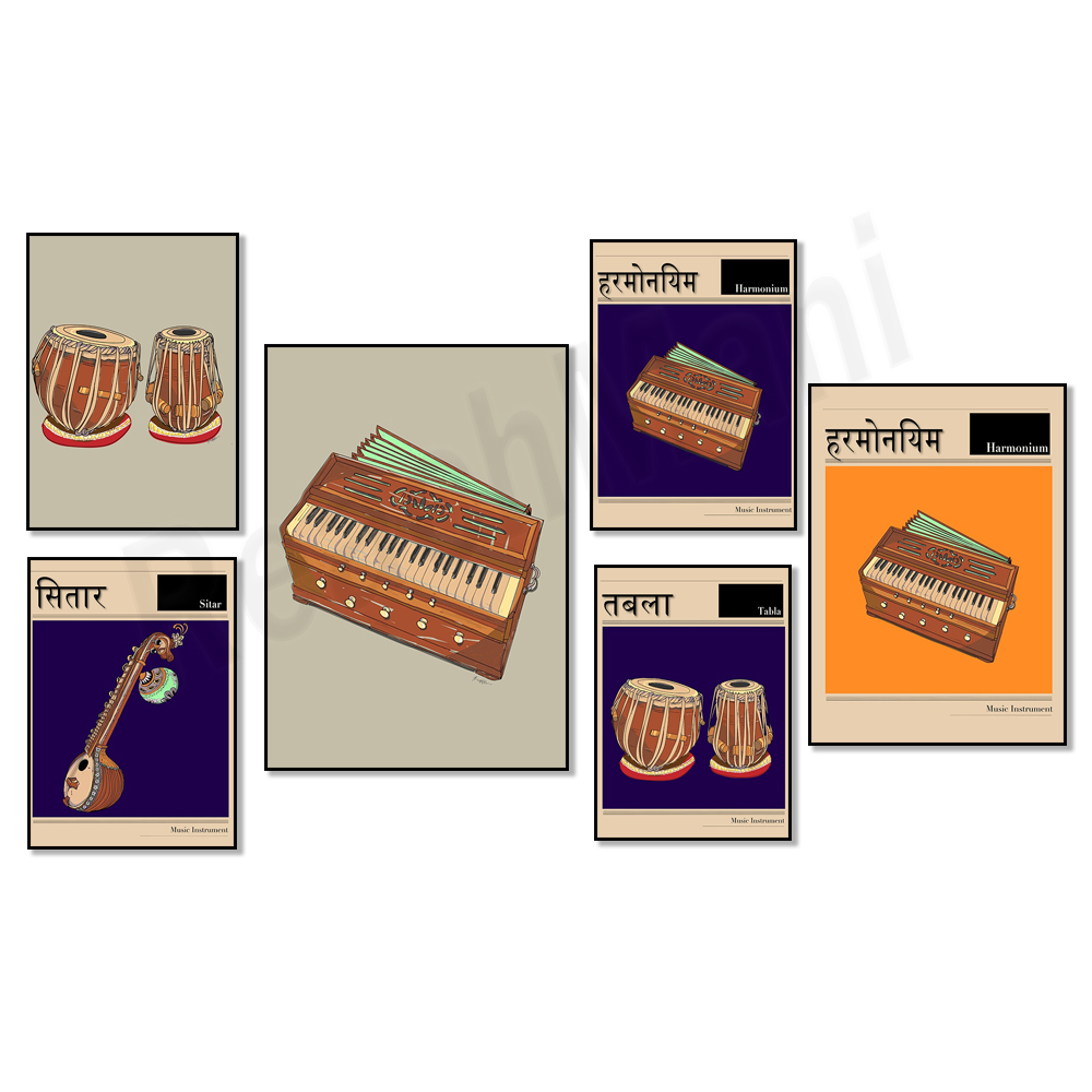 Sitar music poster, hindi indi - Musical Instrument Sitar 리뷰 및 가격