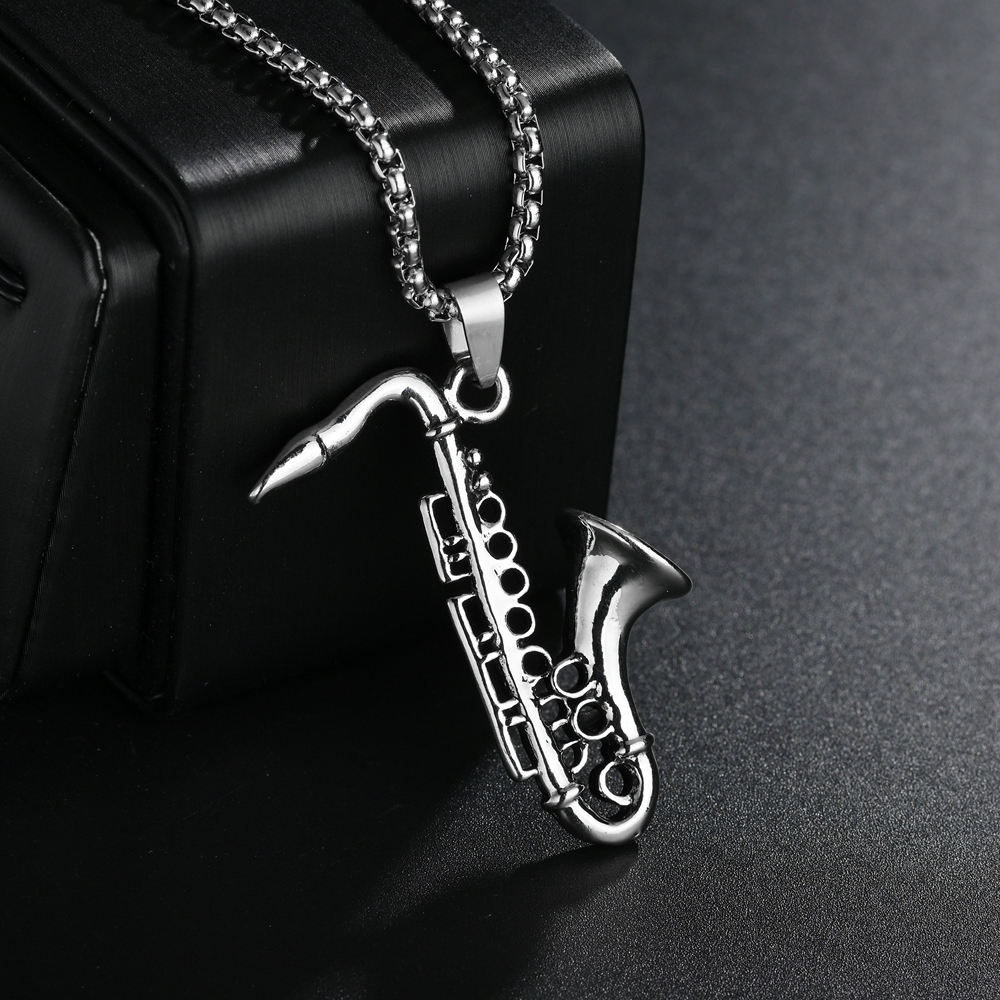 Classic Saxophone Men Necklace - Musical Instrument All 리뷰 및 가격