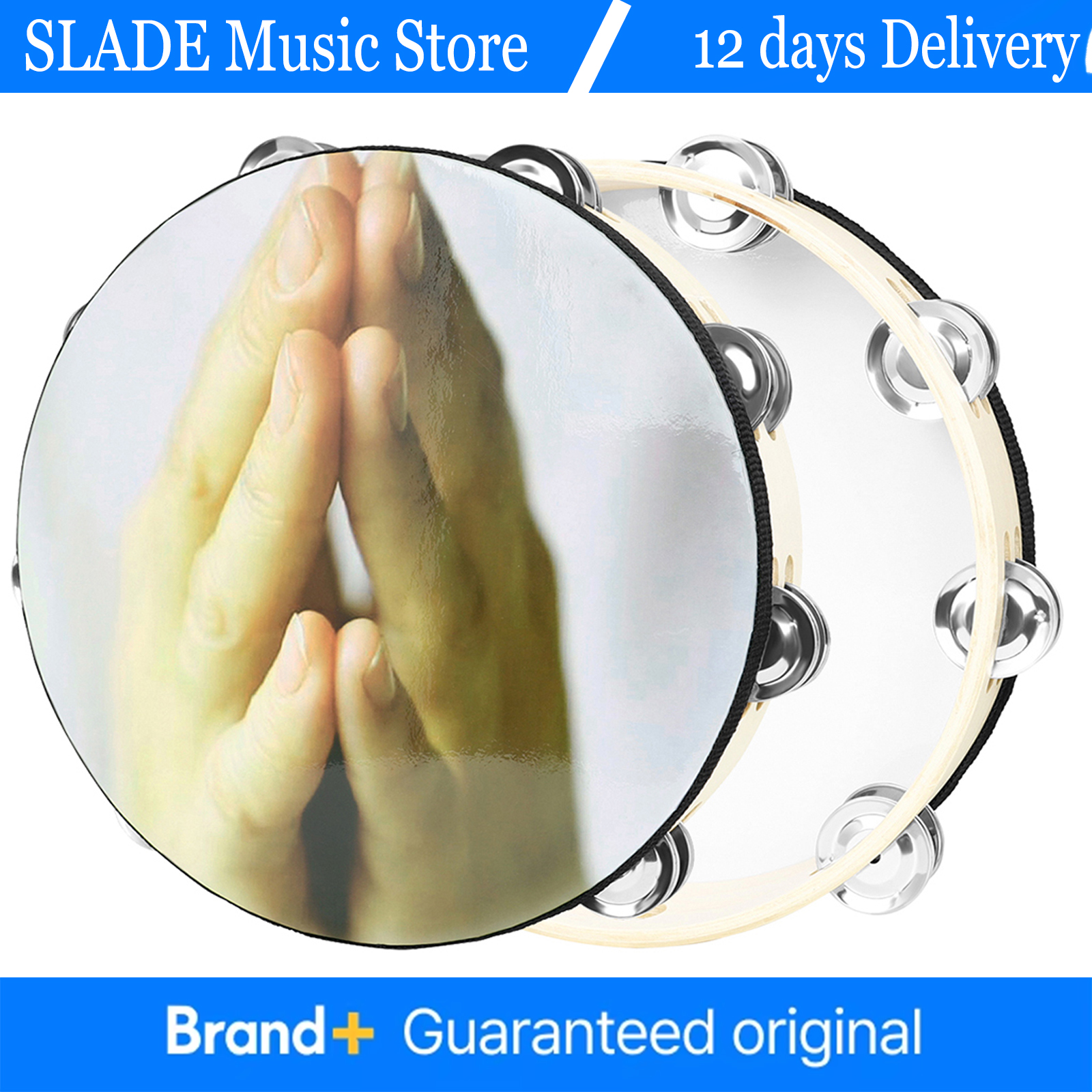 10 Inch Tambourine Wooden Tamb - Musical Instrument Tambourine 리뷰 및 가격