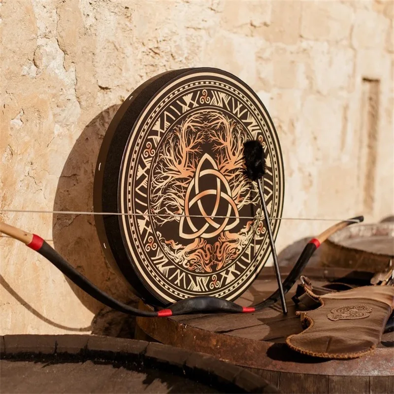 25CM Shaman Celtic Drum Vintag - Musical Instrument Tambourine 리뷰 및 가격
