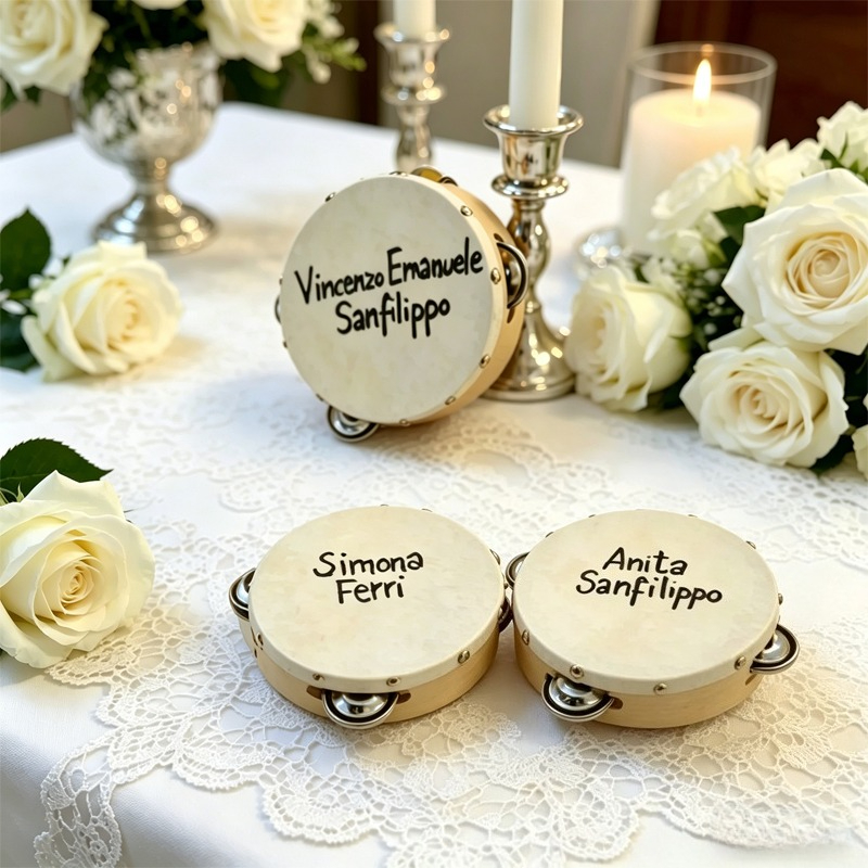 3/5PCS ﻿ Wedding Tambourine Dr - Musical Instrument With Names 리뷰 및 가격