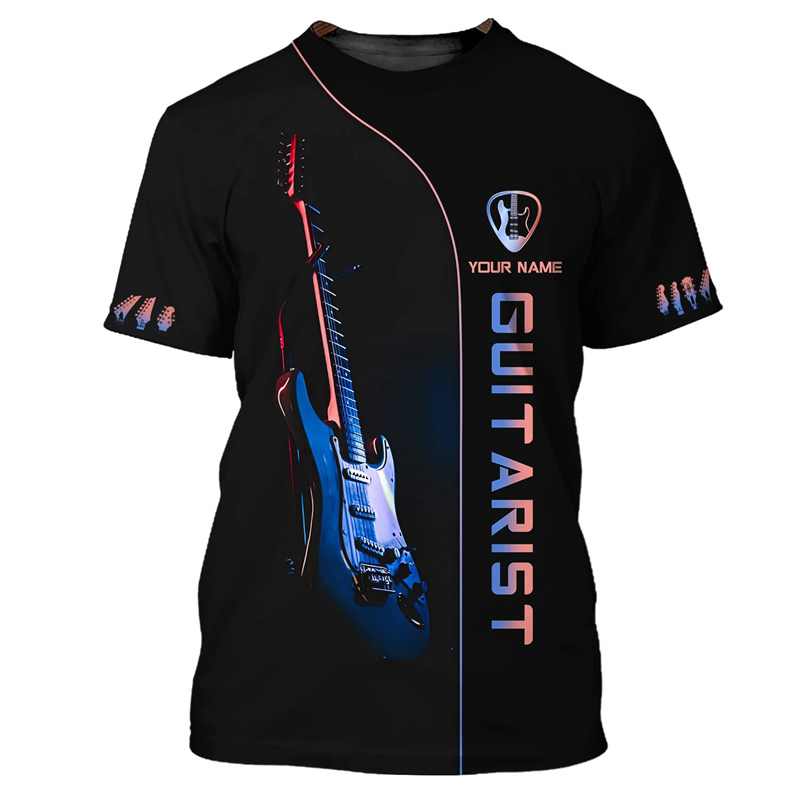 Fashion Guitar Bass 3D Print T - Musical Instrument With Names 리뷰 및 가격