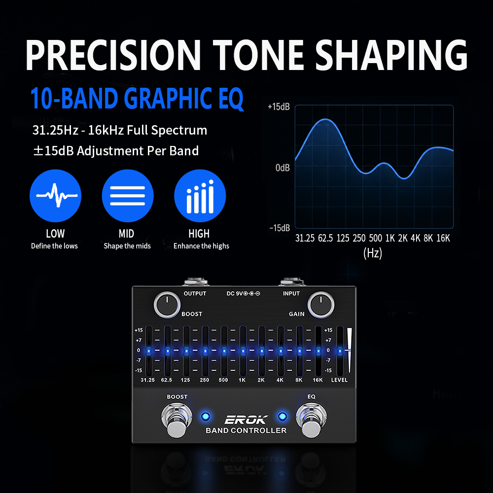 EROK EQB-10 10 Band EQ Equaliz - Dobro Resonator Guitar 리뷰 및 가격