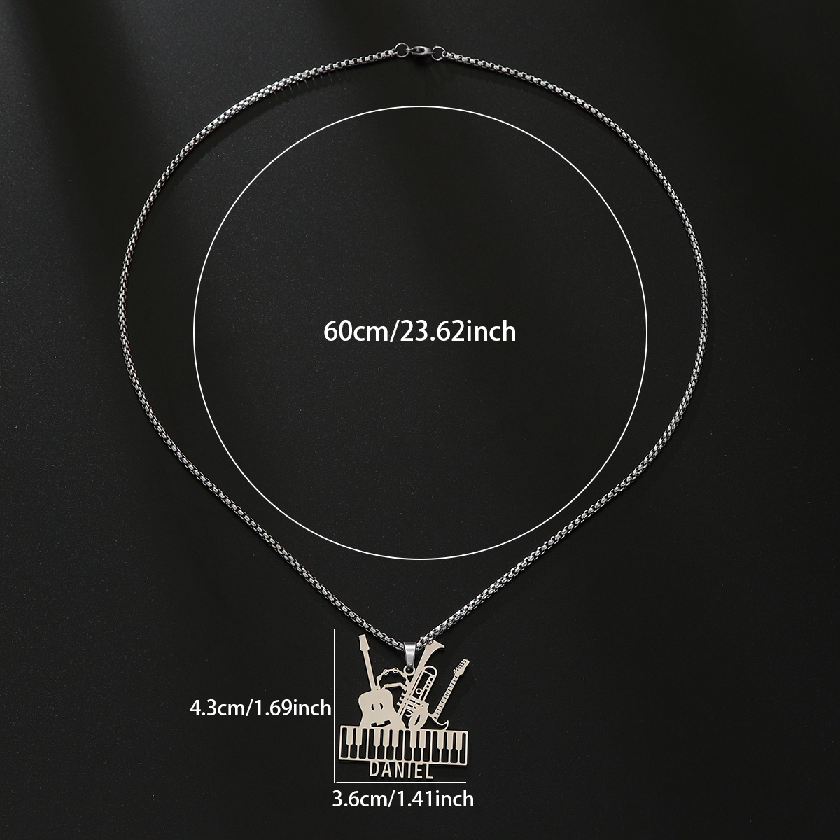 Custom Name Necklaces For Wome - Musical Instrument With Names 리뷰 및 가격