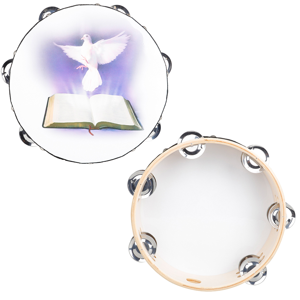 8 Inches Tambourine Peace Pige - Musical Instrument Tambourine 리뷰 및 가격