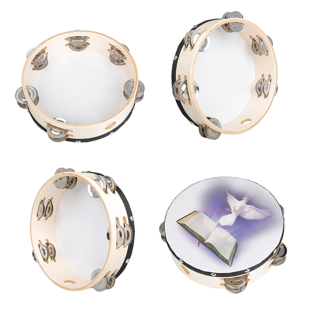 8 Inches Tambourine Peace Pige - Musical Instrument Tambourine 리뷰 및 가격