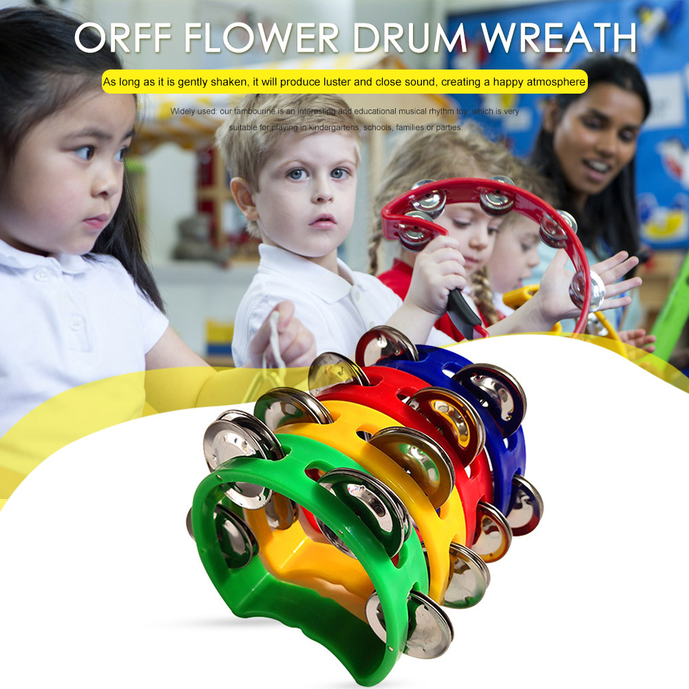 4pcs Tambourine Jingles Rattle - Musical Instrument All 리뷰 및 가격