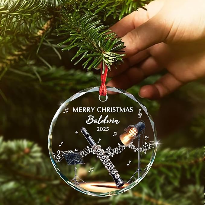 Awesome Piccolo Glass Ornament - Musical Instrument With Names 리뷰 및 가격