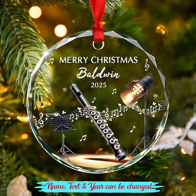 Awesome Piccolo Glass Ornament - Musical Instrument With Names 리뷰 및 가격