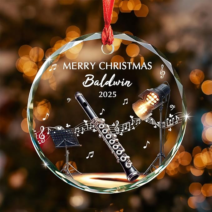 Awesome Piccolo Glass Ornament - Musical Instrument With Names 리뷰 및 가격