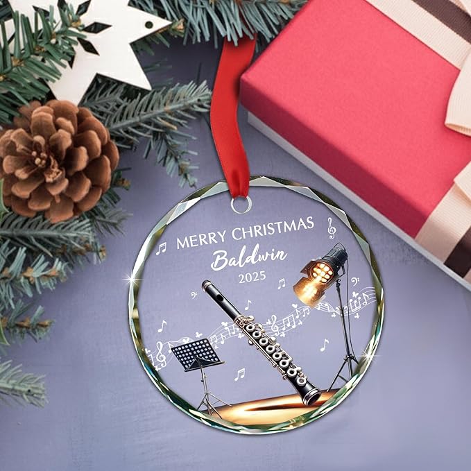 Awesome Piccolo Glass Ornament - Musical Instrument With Names 리뷰 및 가격