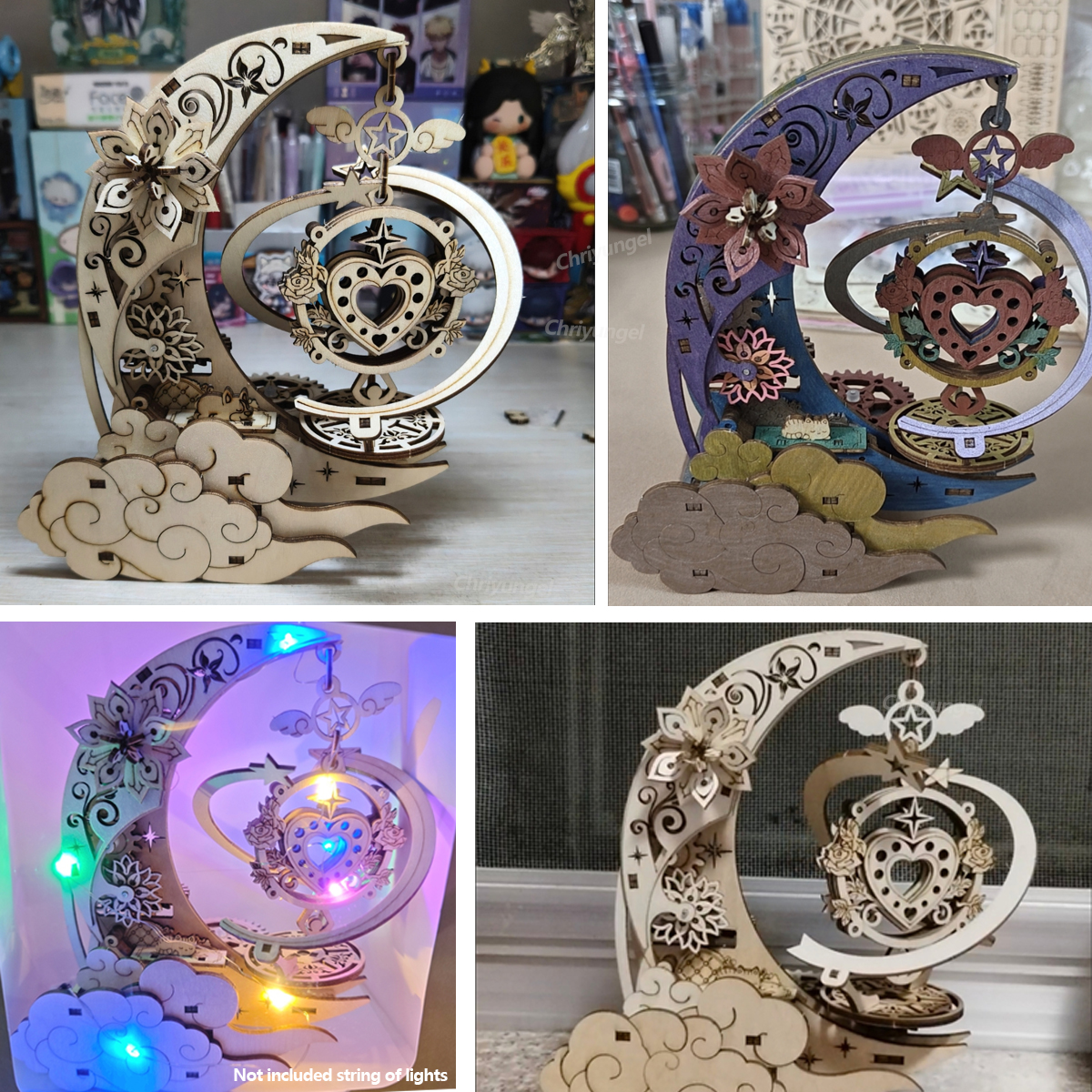 3D Wooden Puzzle Moon Star Mod - Musical Instrument Diy 리뷰 및 가격