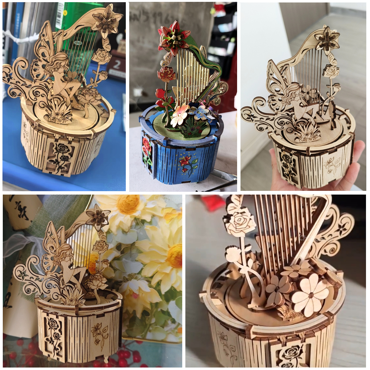 3D Wooden Puzzle Moon Star Mod - Musical Instrument Diy 리뷰 및 가격
