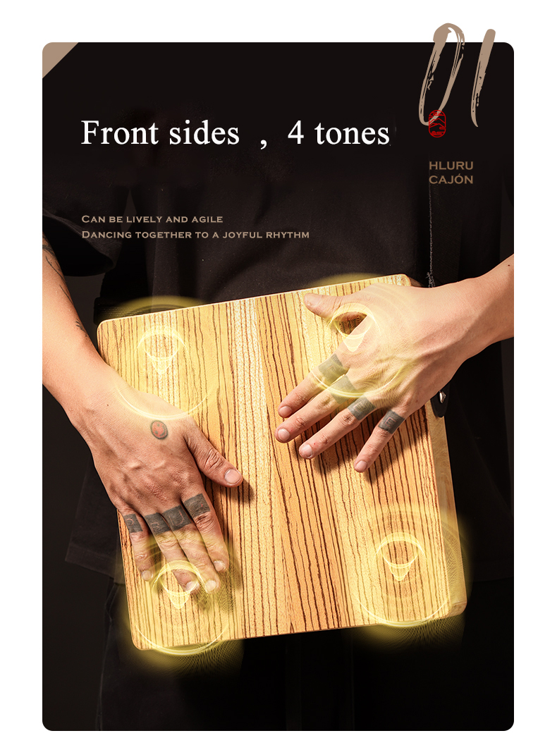 Hluru Cajon Drum for trave, Wo - Musical Instrument All 리뷰 및 가격