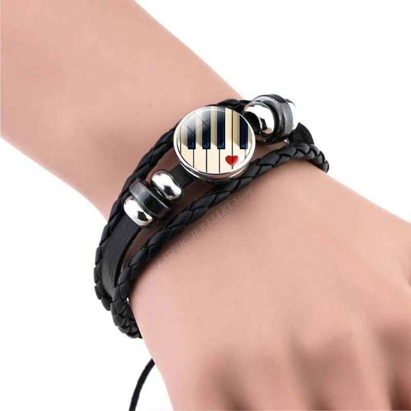 Music Notes Bracelet Vintage V - Musical Instrument Glass 리뷰 및 가격