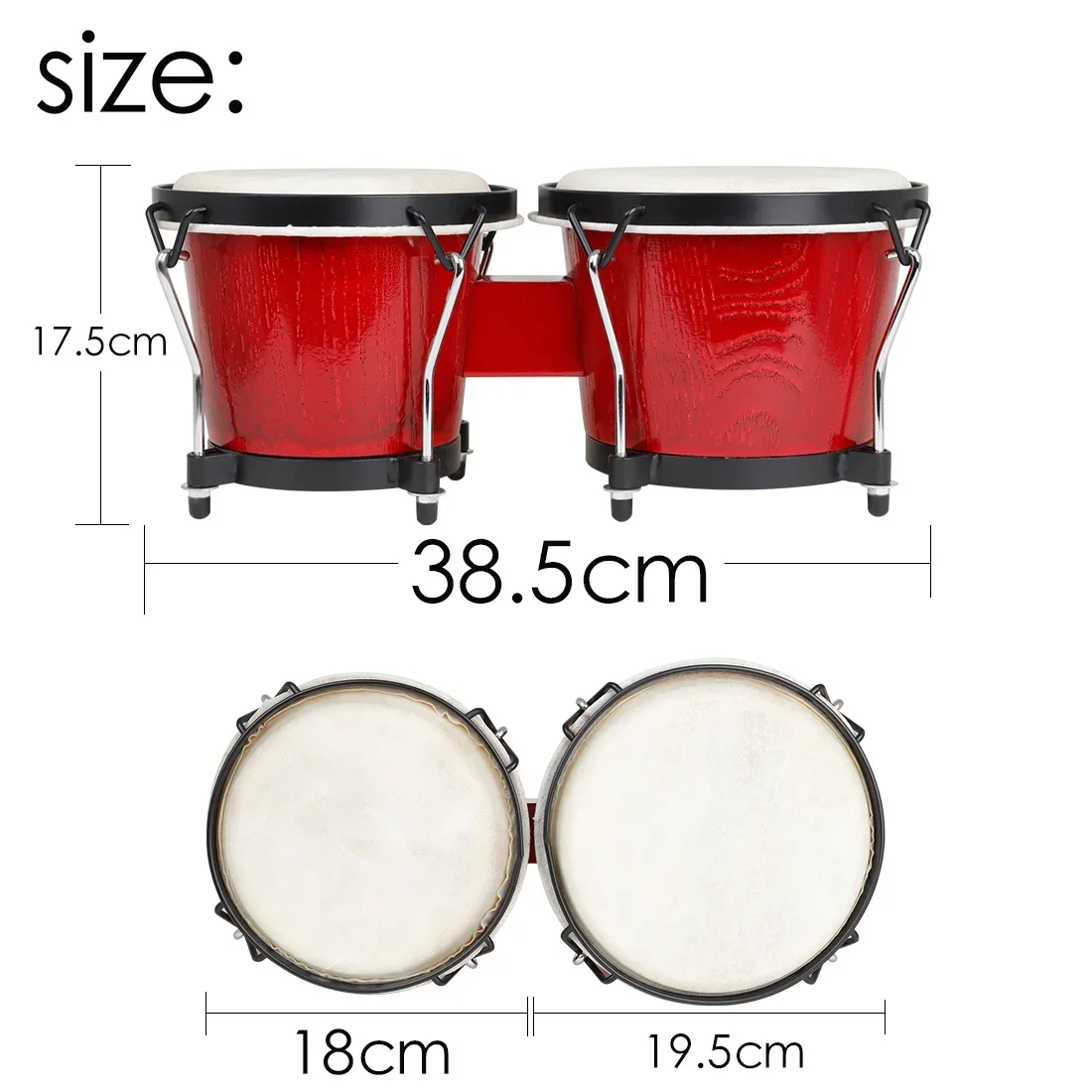 IRIN African Bongo Drums Woode - Musical Instrument Tambourine 리뷰 및 가격