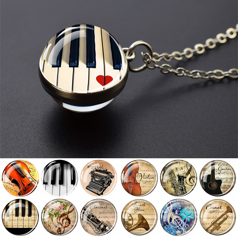 Musical Instrument Necklaces P - Musical Instrument Glass 리뷰 및 가격