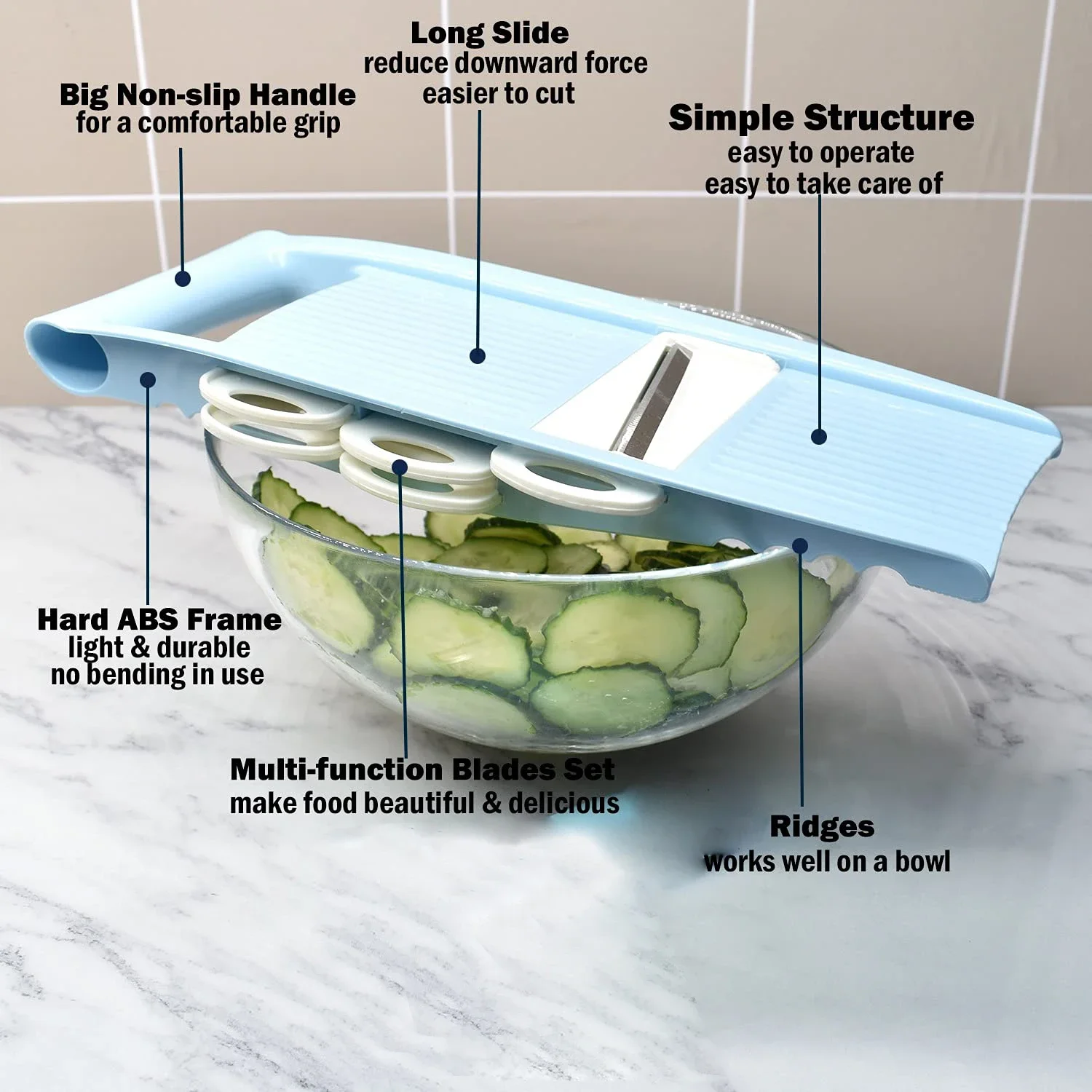 5 in 1 Mandoline Slicer for Ki - Mandolin A Style 리뷰 및 가격